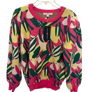 Michelle McDowell BOMBSHELL BLOOMS GREEN
HALLIE SWEATER. NWT. large
